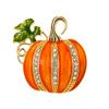 Брошь-тыква со стразами на Хэллоуин, европейское и американское украшение, покрытие эмалью, булавка для кардигана, петлица, аксессуары для верхней одежды и свитеров