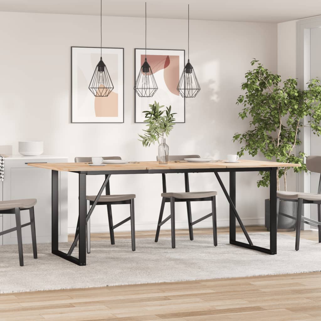 O Shape Dining Table Frame 160 x 80 x 73 cm Steel
