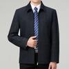 Autumn and Winter Dad Coat Thickened Jacket Middle-aged Men Middle-aged Men's Clothing Elderly Casual Wool Jacket