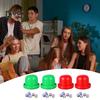 2 Sets Dice Cup with Base 10 Dot Dice Heavy Duty Manual Shaker Cup Adults Family Night Bar Party Gambling Drinking Board Game Casino Equipment