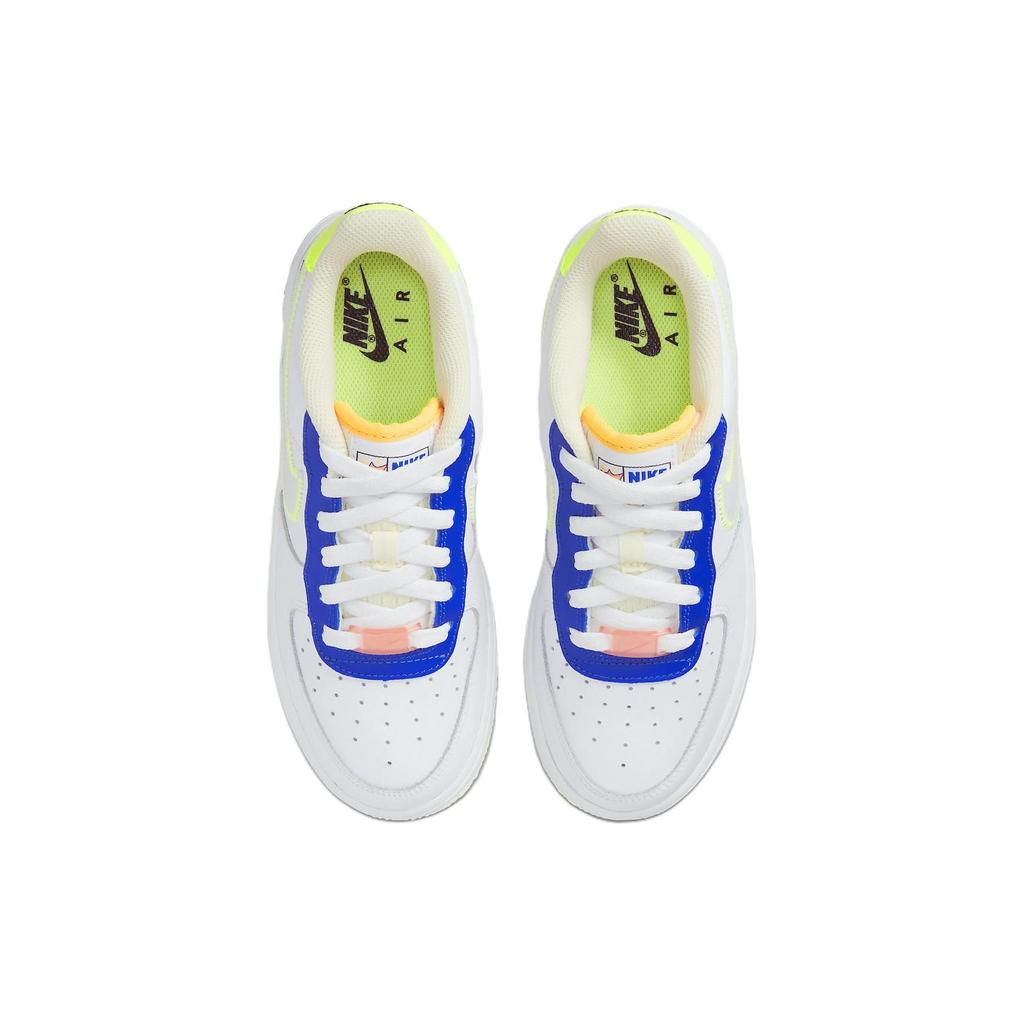 Nike Air Force 1 LV8 GS Player One — детские кроссовки Ghost Green White Laser-Orange Spring-Grey-Heather FB1393-111