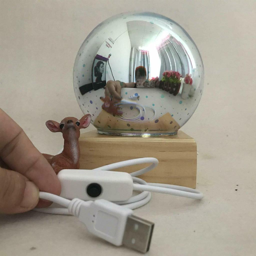 3D светодиодный ночник USB Волшебный шар Бабочка Фейерверк Лампа-проектор Декор Подарки