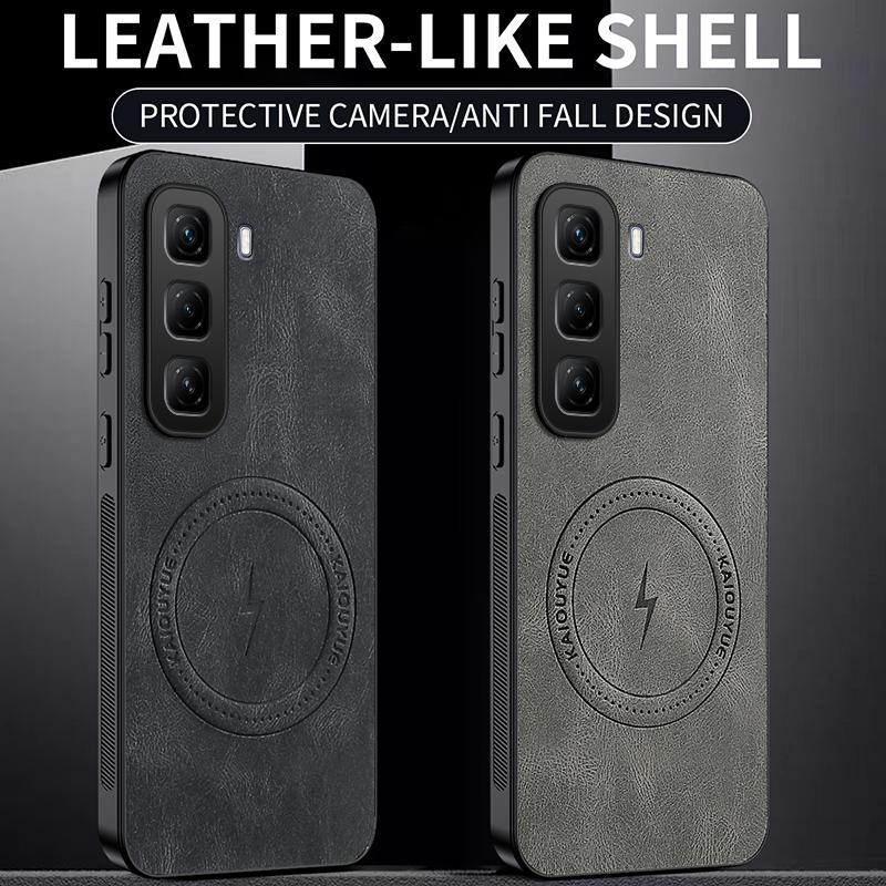 Магнитный чехол для телефона Infinix Hot 50 для Infinix Hot 50 Pro Plus Чехол из овечьей кожи Hot 50 Pro Мягкий ударопрочный из овечьей кожи
