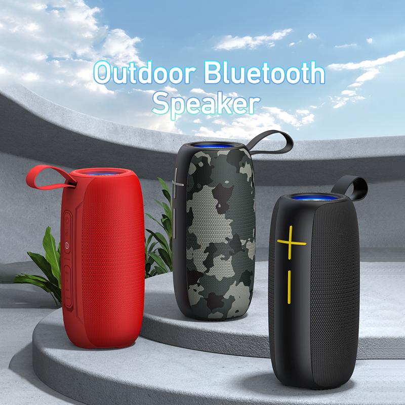 Портативный оригинальный Bluetooth-динамик, музыка, супермощный, высокое качество звука, наружная HiFi 3D-звуковая панель со светодиодом