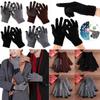 Fashion Non-slip Stretch Wool Knitted Touch Screen Warm Gloves Full Finger Mittens