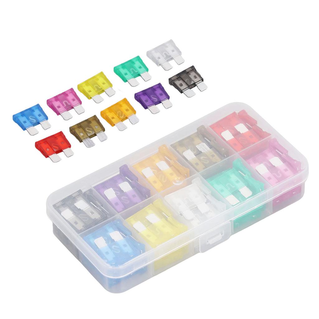 100 шт. автомобильных предохранителей, средние, 2А?35A 10 типов предохранителей набор набор для защиты