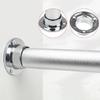 1Pcs Stainless Steel Flange Seat For Wardrobe Curtain Cloth Rod Seat Bracket Round Tube Seats Bracket Furniture Hardware