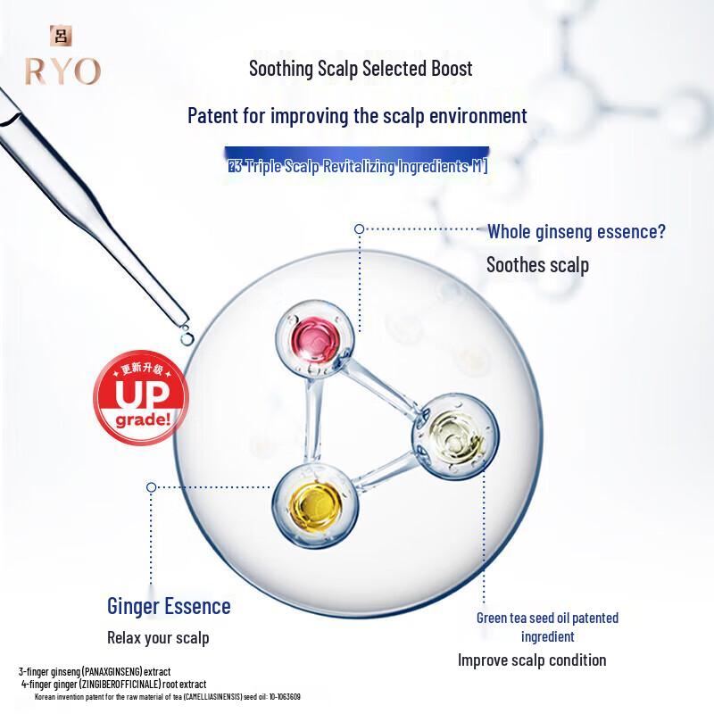 Ryo Men's Blue Anti-Dandruff Oil Control Shampoo