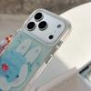 Cute Ocean Rabbit Glitter Star Phone Case for iPhone 17 16 Pro 15 Pro Max 13 14 Cover with Charm Cases Cartoon Shockproof Funfas