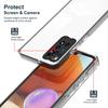 For Xiaomi Redmi Note 12 Pro 4G Phone Case TPU Backplate+PC Frame+PC Camera Ring Clear Cover