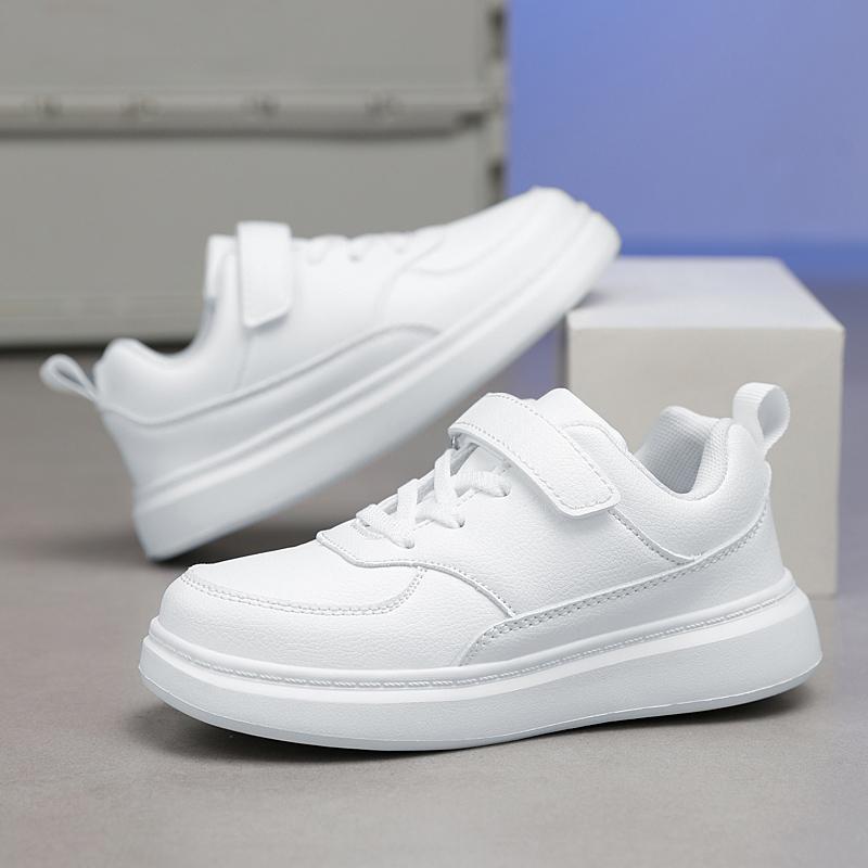 26-40 Детские Большие Размеры Легкие и Модные Белые Туфли Уличная Спортивная Обувь Бордовые Туфли Повседневная Обувь