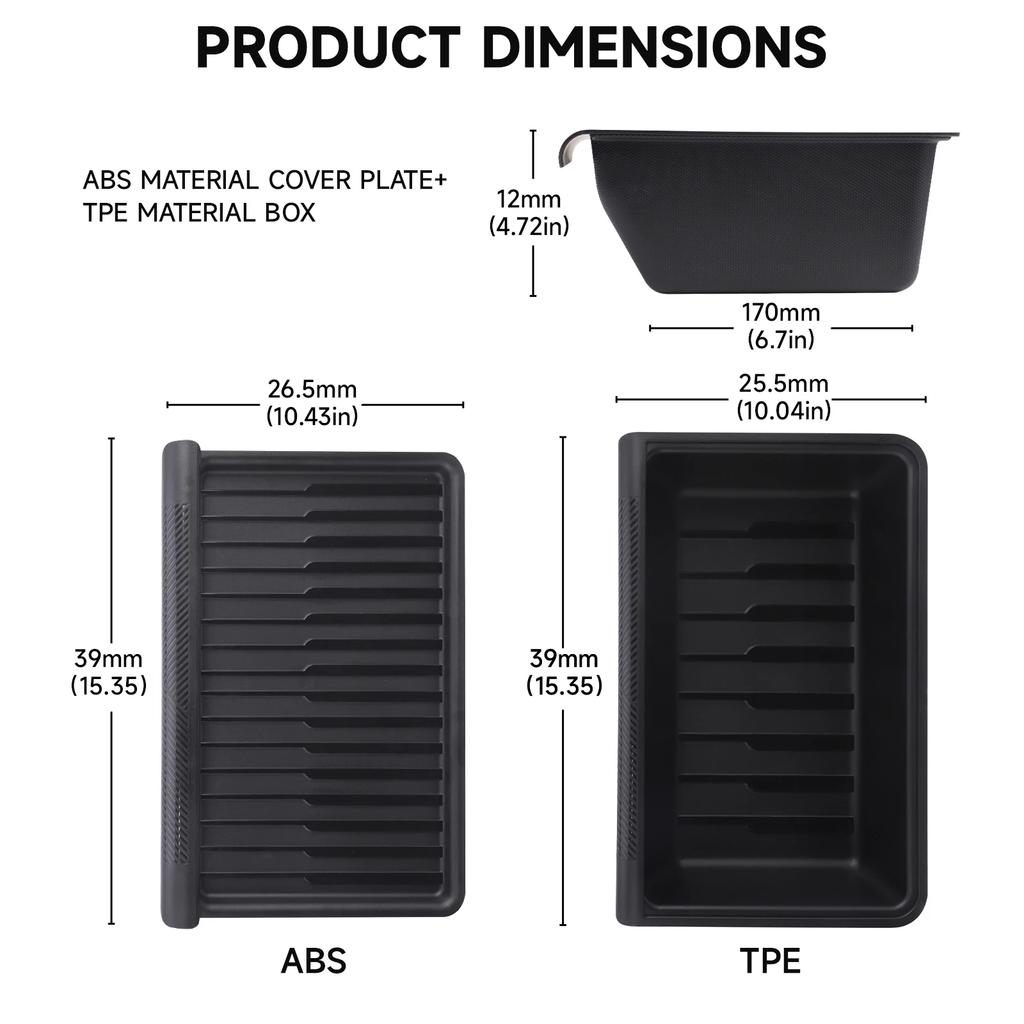 For Tesla Model Y 2020-2024 Juniper 2025-2026 Under Seat Storage Box Car Interior Accessories Drawer Type Organizer Lower Box