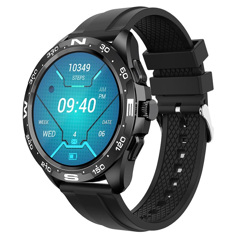 Chibear 1.32"amoled 360*360 Hd Смарт-часы для мужчин поворотная кнопка спортивный фитнес-трекер Ip67 водонепроницаемый Bluetooth вызов умные часы для мужчин