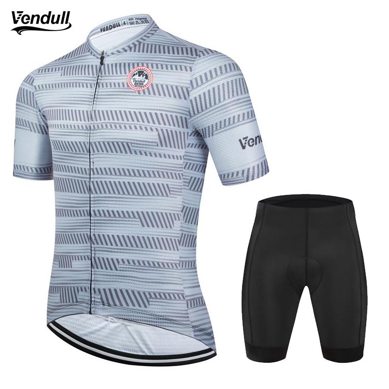 Vendull Cycling Jersey Suit Summer Bicycle Wear Racing Bike Clothes Maillot Ropa Ciclismo Outdoor Men Cycling Clothing Quick Dry