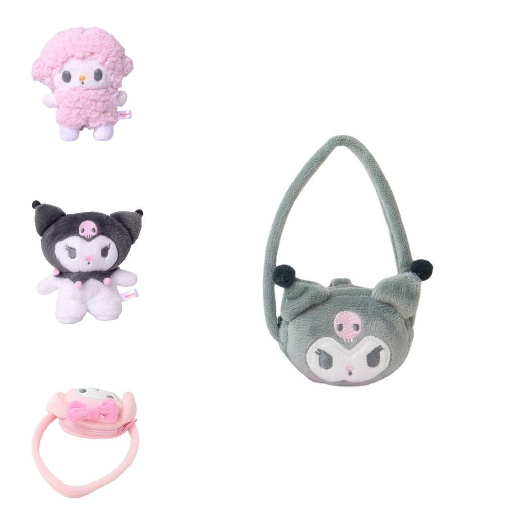 Милый подвес-кукла Sanrio Kuromi с сумкой через плечо для поклонников аниме