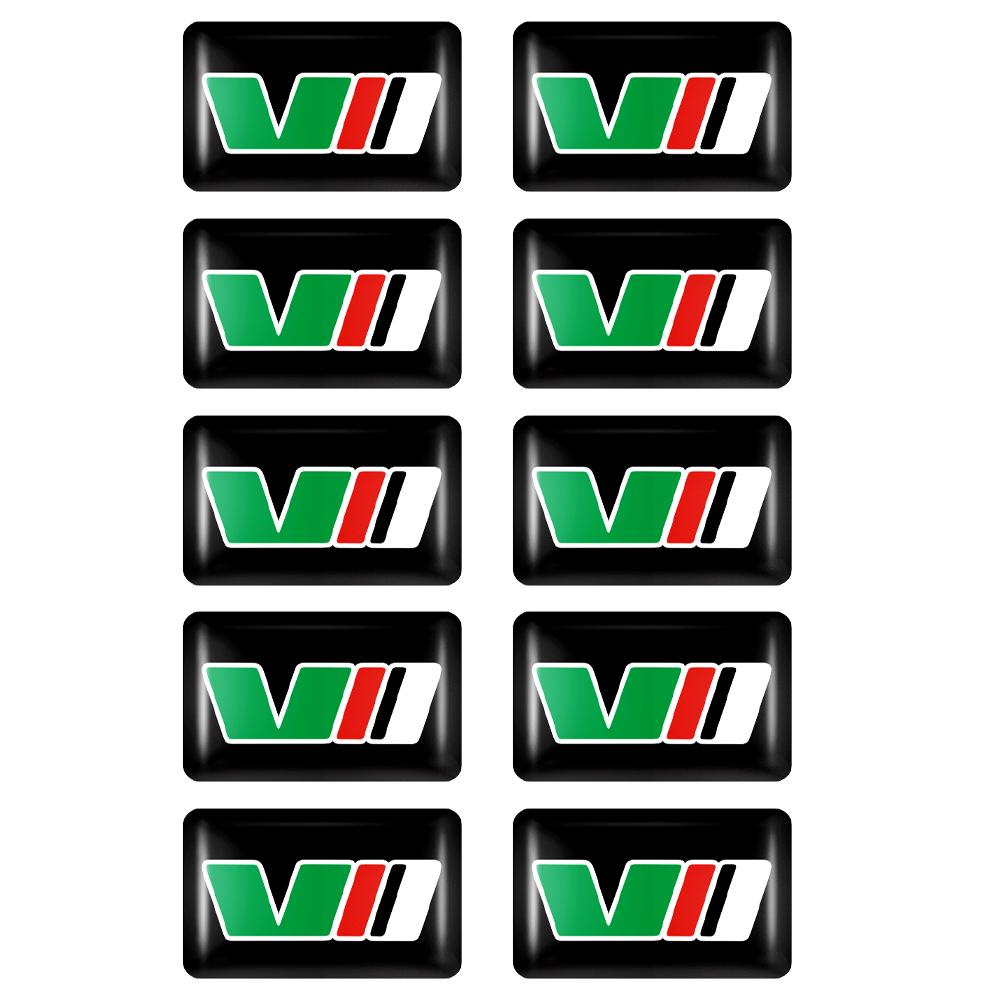 NYDM6 3D Car Epoxy Badge Interior Stickers Decoration Accessory For Skoda Kodiaq Octavia Enyaq Kamiq Scala Rapid Superb Karoq MK2 MK3