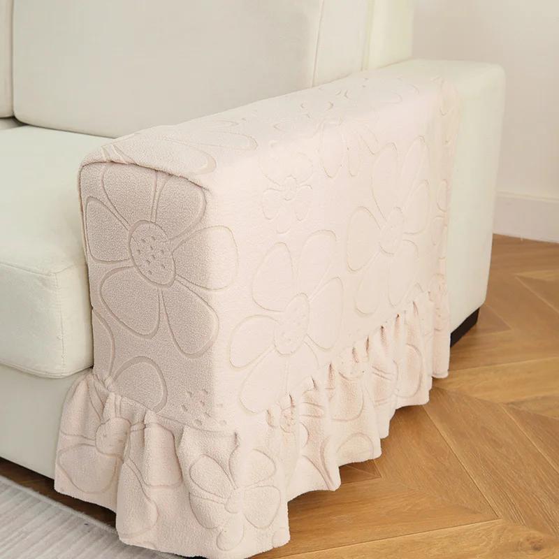 Armrest Covers Thickened Non-Slip Sofa Armrest Protector Universal Soft Warm Furniture Protector for Chair Sofa Couches Recliner