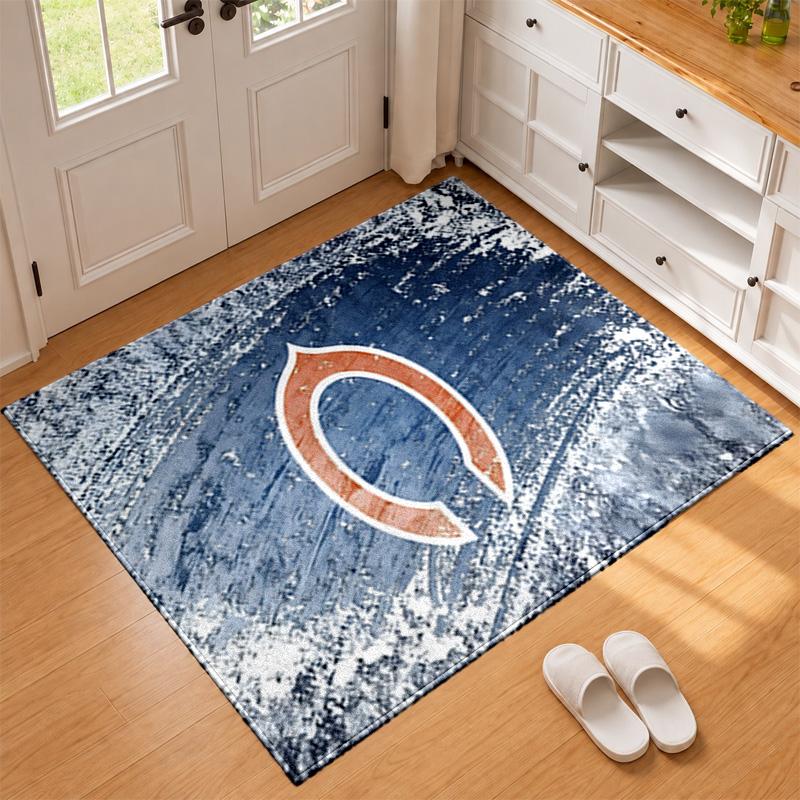 Chicago Bears Carpet Door Mat for Living Room or Bedroom Protective Mat Under Chair Office Decoration Christmas Gift Birthday Present