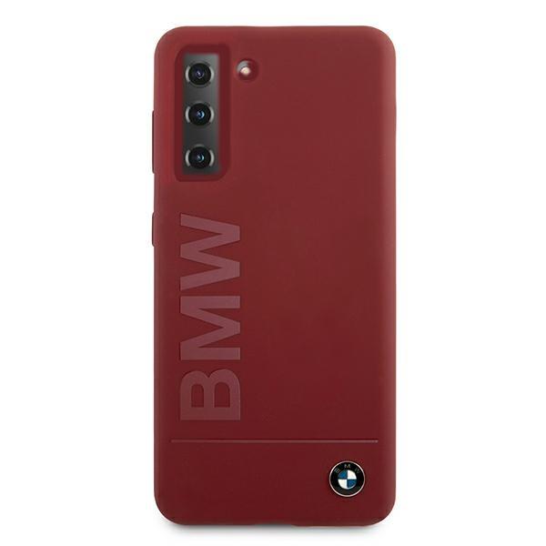 Etui do Samsung Galaxy S21 Plus BMW Silicone Signature Czerwone