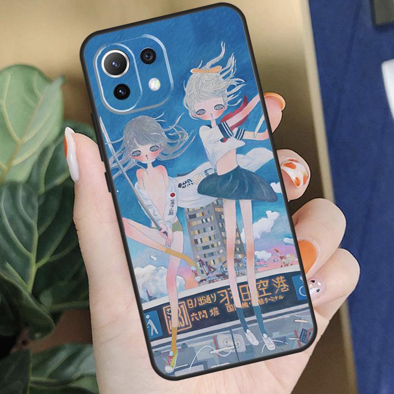 Мультяшный Эстетичный Чехол Aya Takano для Xiaomi 15 14 Ultra 13T 14T 15T Pro 17 Pro Max POCO F8 F7 F5 F6 X5 X6 X7 Pro Coque
