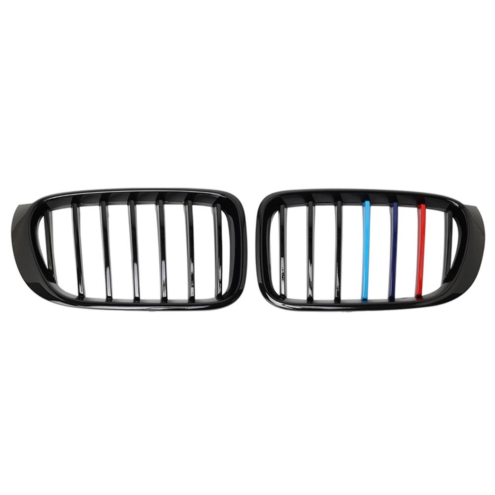 Upgraded Tri-Color Grille for BMW X3 F25 (2014-2017) & X4 F26 (2014-2018), Single Line