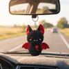 Durable Soft Halloween Bag Pendant PP Cotton Stuffed Toy Funny Bat Plush Keychain  Commute