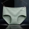 4pcs Solid Color Cotton Panties Lingerie Mid Waist Briefs Soft Women Underwear  Lady