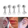 1шт унисекс с кубическим цирконием губное кольцо-гвоздик для пирсинга козелка