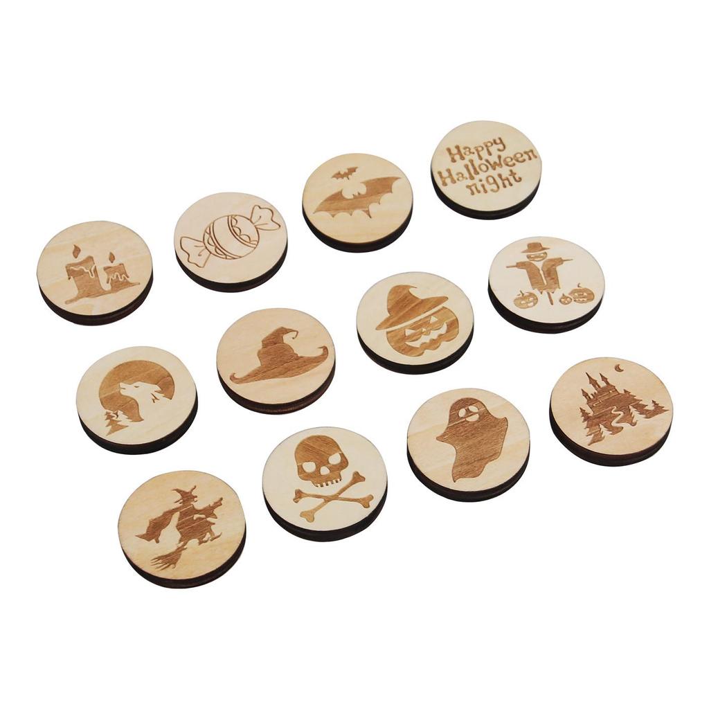 Деревянные таблички для фестиваля призраков на Хэллоуин - Декор для детской вечеринки в стиле хоррор