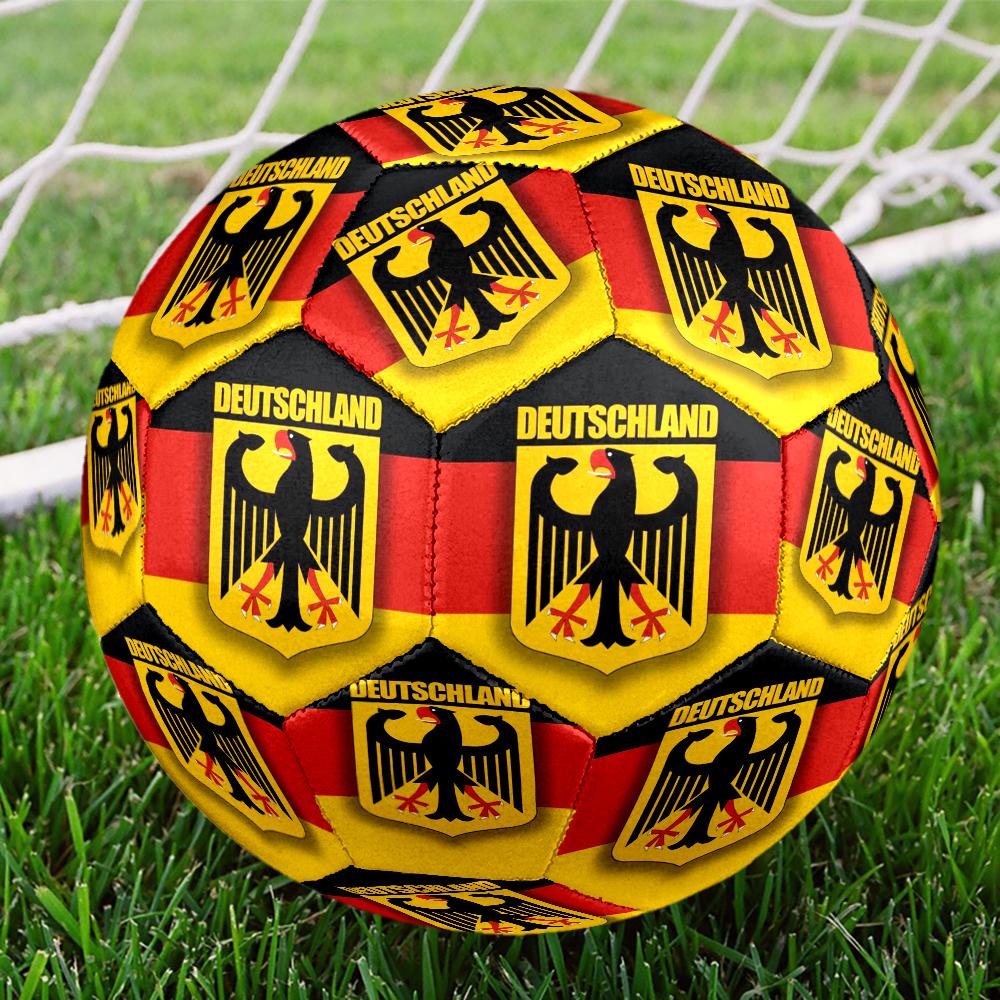 Eagle Emblem Of Germany Size 5 Soccer Ball,Indoor/Outdoor Suitable for Training Matches Tournaments Practice Games Perfect Gift for Fan