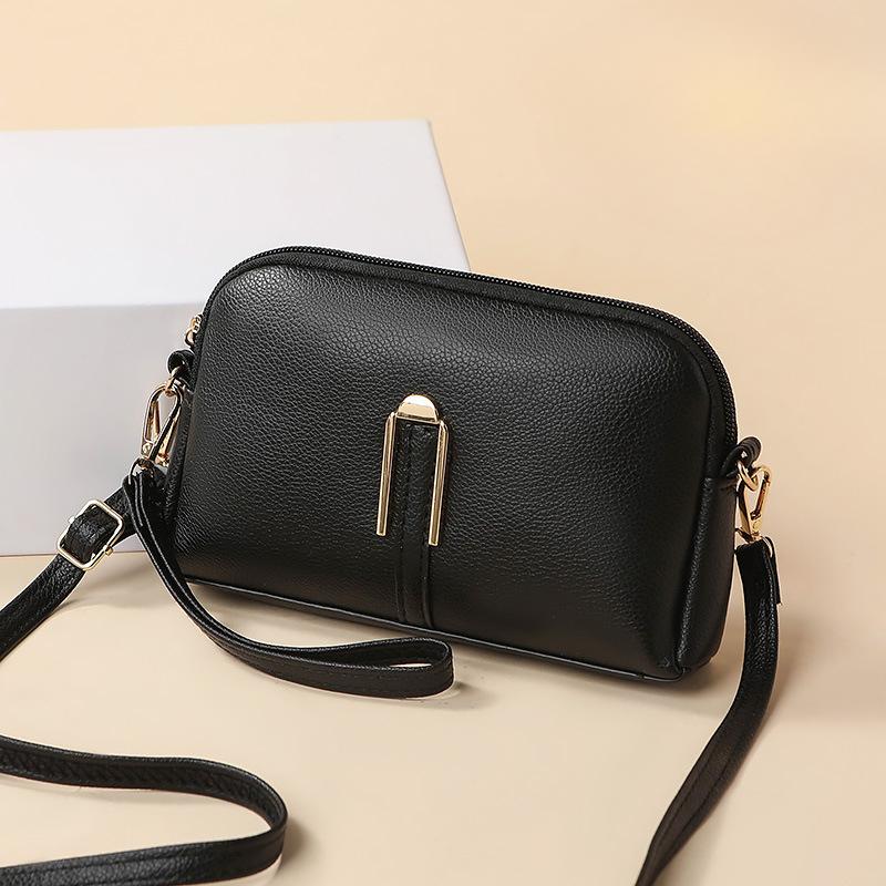 Мягкая кожаная сумка для мам, женская новая модная корейская версия, простая сумка на одно плечо, женская сумка через плечо