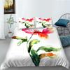 3D Flower Series Bedding Set Flower Pattern Quilt Cover Pillow Case 2 or 3 Pieces Microfiber Fabric Soft and Comfortable Home Decoration