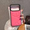 For iPhone 17 Pro Case Triangle Quilted Down Jacket Design PU Leather TPU Phone Cover