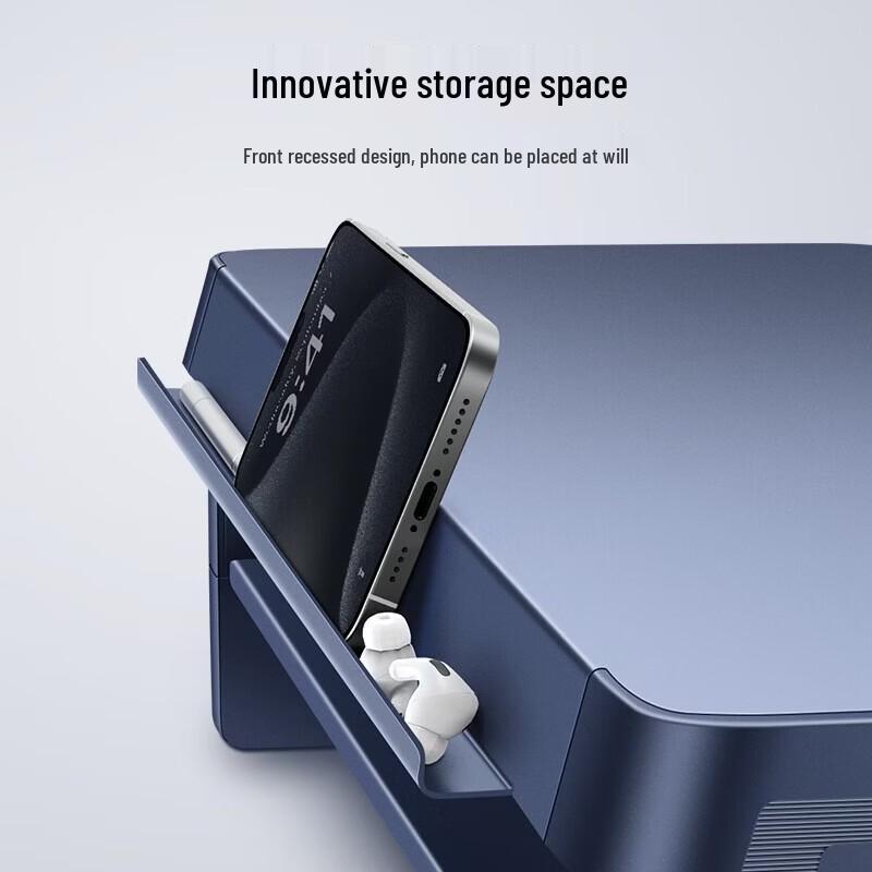 Двухуровневая подставка для монитора Luvway с беспроводной зарядкой и USB-хабом