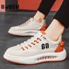Contrast Color Designer Men Sneakers Shoes Tennis Sports Leather Autum Non-slip Walking Shoes Vulcanized Casual Shoe for Male