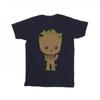 Mens I Am Groot Chibi Wave Pose T-Shirt