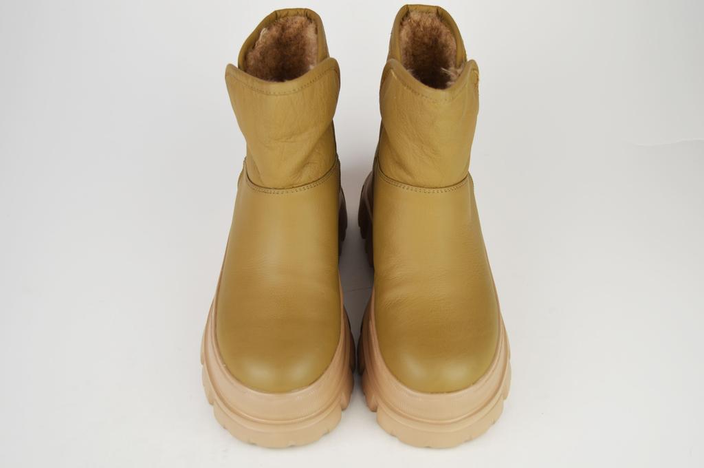 Ботинки зимние Berkonty 56102 35 Капучино кожа мех