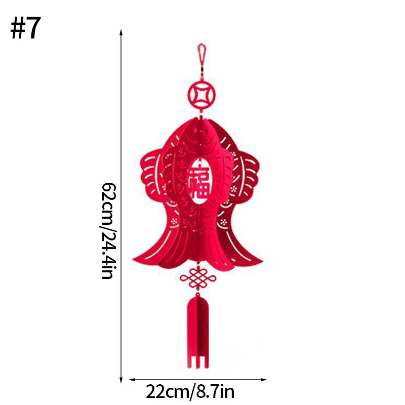 Chinese New Year Decorations 2026 Lucky Fortune Hanging Pendants Traditional Spring Festival Living Room Hanging Ornaments