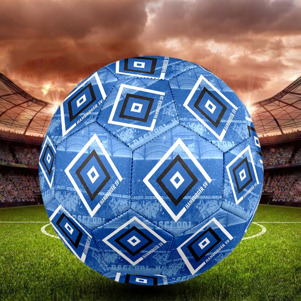 Hamburger SV HSV size5 Soccer Ball, colorful, suitable for all ages, machine-stitched, PVC material, competition grade,durable and high bounce