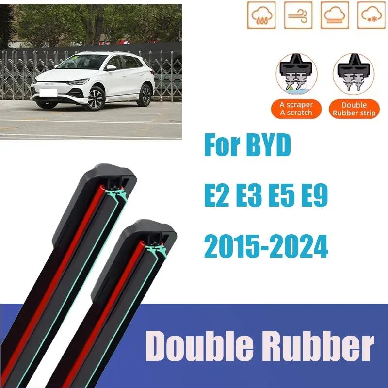 Для BYD E2 E3 E5 E9 Передний Стеклоочиститель Общий Двигатель Многофункциональный Двойная Резина Авто Аксессуары 2015 2024 2019 2021