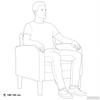 Armchair with Armrests Brown 54 cm Faux Leather