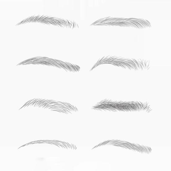 3шт 6D прочная естественная бионическая татуировка бровей глаз макияж водная наклейка