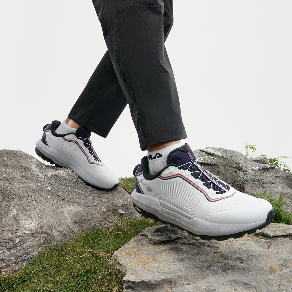 Fila Boa Explorer 2 Удобные Универсальные Низкие Кроссовки для Активного Отдыха Мужские кроссовки Белый Синий A12M421205FWB