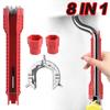 8 In 1 Faucet and Sink Installer Wrench Anti-Slip Handle Double Head Repair Wrench Bathroom Spanner Tool