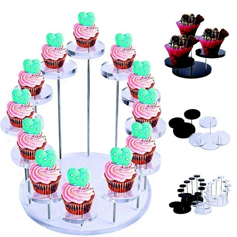Party Decor Showcase Holder Jewelry Organizer Acrylic Display Stand Storage Rack Cupcake Stand