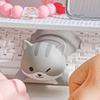 Подставка для запястья мыши Милый мультяшный животный Удобный эргономичный декомпрессионный коврик для поддержки запястья для дома офиса Серый кот