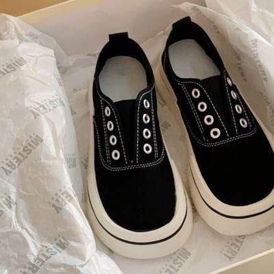 Модные кроссовки Спортивные слипоны Женская обувь Высокая платформа Спортивные парусиновые туфли для женщин Предлагают шик Поинт Горячая Y2k мода Качество А