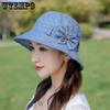 Женские весенне-летние складные панамы с бантом, повседневные однотонные универсальные уличные солнцезащитные шляпы