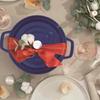 Staub Pico Cocotte Круглый 24 см Королевский Синий литой эмалированный горшок ручной работы Безопасен для духовки