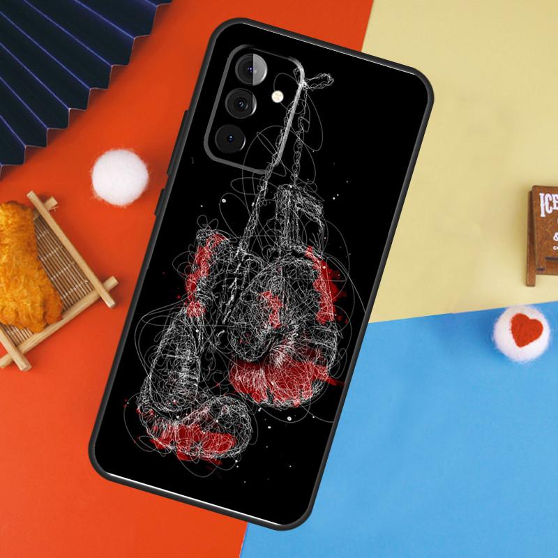 Boxing Gloves Case For Samsung Galaxy A17 A35 A55 A06 A16 A26 A36 A56 A53 A32 A52 A33 A13 A14 A34 A54 A15